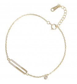 Bracelet à épingle ovale géométrique en vente sur rosadestock