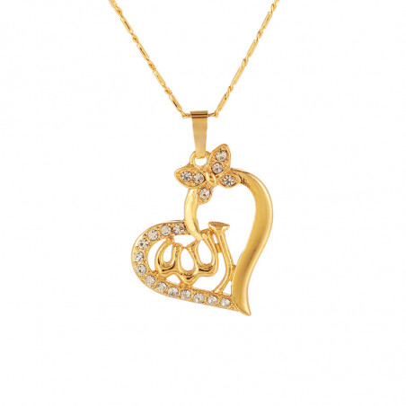 Pendentif cœur arabe collier d’or en vente sur rosadestock