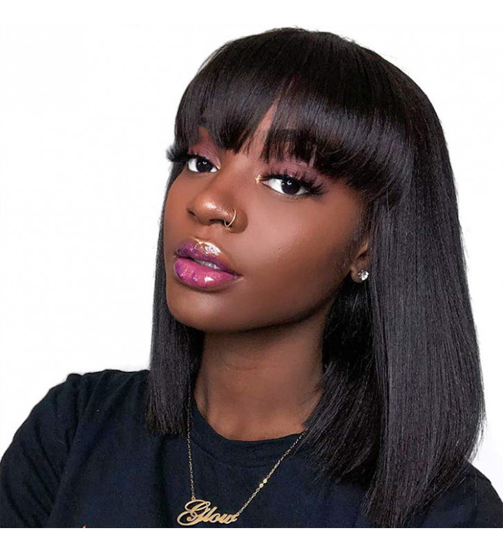 Unice Hair Full Machine perruques de cheveux humains pour les femmes noires