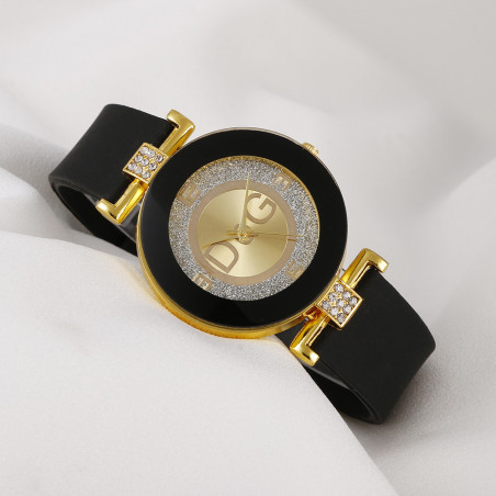 Nouvelle montre pour femme à la mode montre en silicone à la mode sertie de diamants