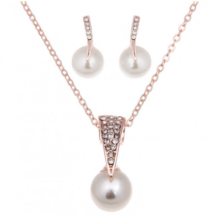 Ensemble collier de perles en vente sur rosadestock