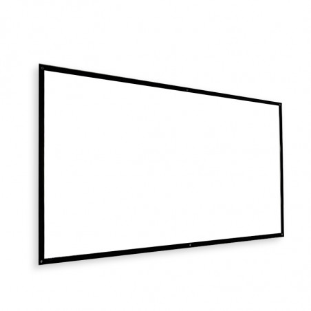 Écran de projecteur Portable de 120 pouces rideau Simple en plastique blanc HD