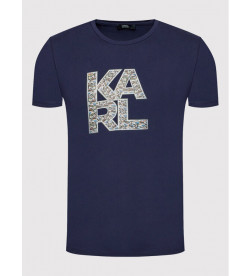 T-shirt bleu Karl Lagerfeld en vente sur rosadestock