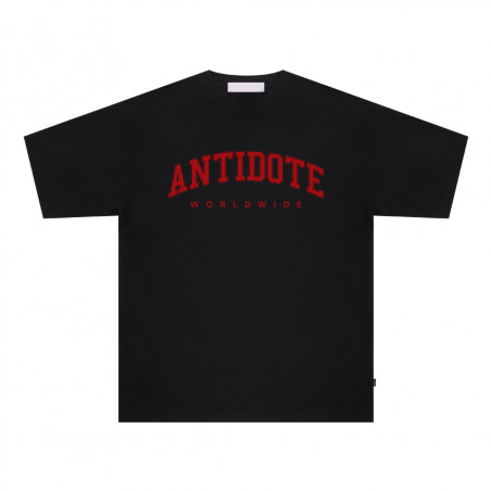 Teeshirt- Antidote Lettre Multicolore Basic All-match  à manches courtes Base Tendance