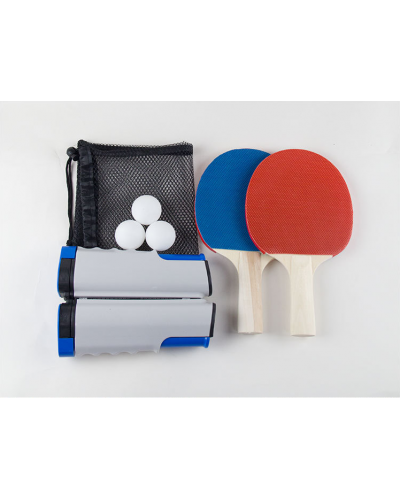 Ensemble de raquettes de tennis de table portable, étui rigide