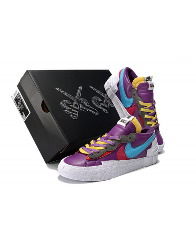 Kaws x Sacai x Nike Blazer Low « Purple Dusk"DM7901-500