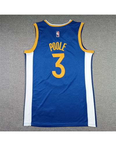 Golden State Warriors Jordan Poole No. 3 Jersey Blue Icon Edition