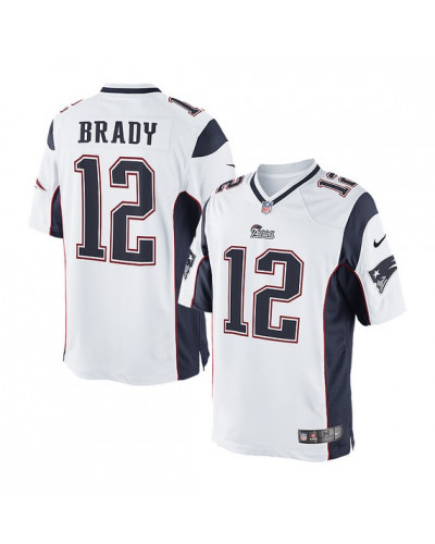 New England Patriots Tom Brady Official Nike White Limited Adult Road NFL Jerse