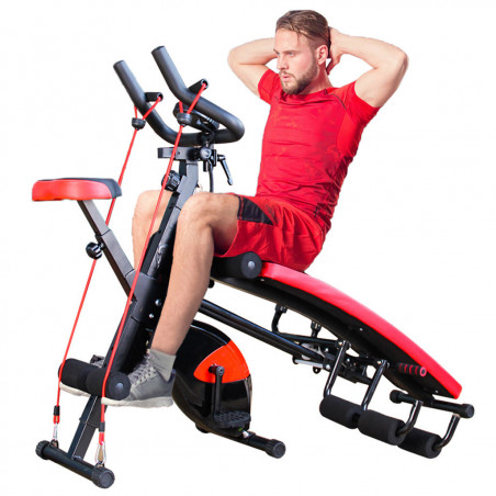 Combination Fitness Machine Indoor Cycling Bike Ab