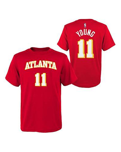 Atlanta Hawks Nike Icon Name & Number T-Shirt - Trae Young - Homme