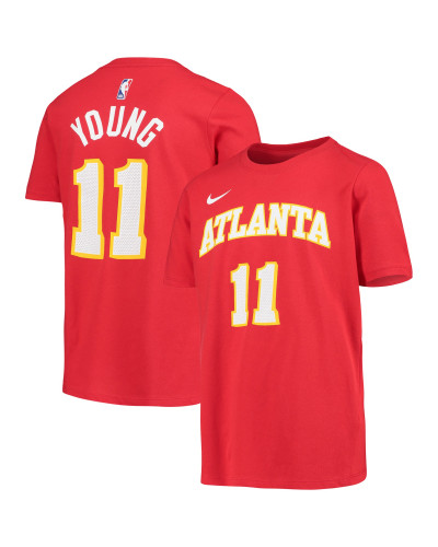 Atlanta Hawks Nike Icon Name & Number T-Shirt - Trae Young - Homme