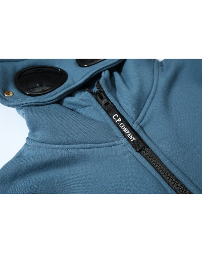 Sweat-shirt zippé à lunette capuche C.P. Company