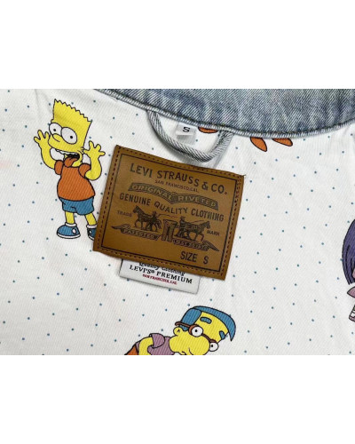 Levi's® X Simpsons Trucker , Vestes en jean , bleu ,Unisexe
