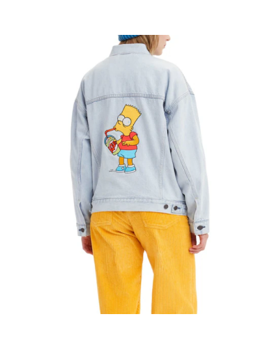 Levi's® X Simpsons Trucker , Vestes en jean , bleu ,Unisexe