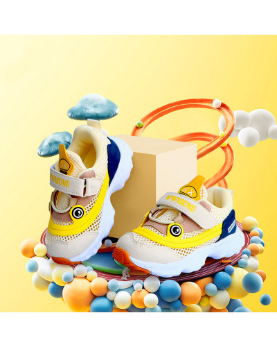 Chaussures de sport pour bébés Chaussures pour tout-petits Soft Bottom Antidérapant Respirant Garçons et Filles Chaussures