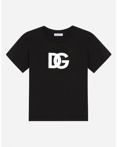 T-shirt en jersey à imprimé logo DG