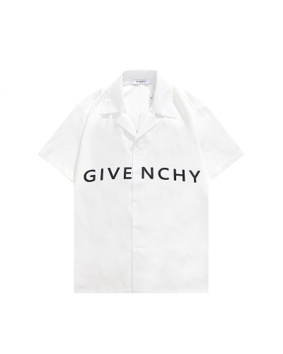 Givenchy Chemise en popeline de coton à col cubain