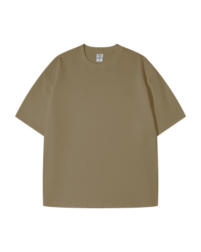 Sweat-shirt relaxe unisexe Gaufre texturée couleur unie