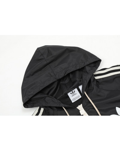 Adidas Original Veste de survêtement droite coton molleton bio