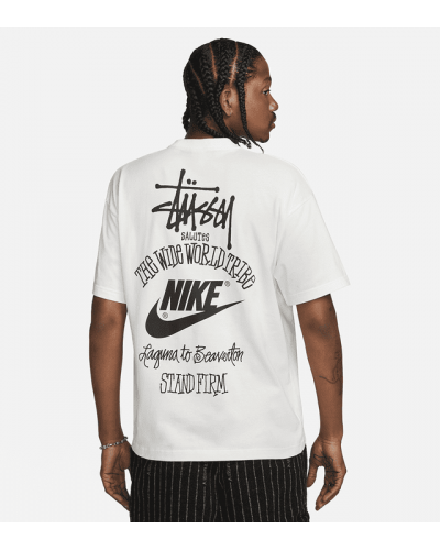Nike x Stussy The Wide World Tribe T-Shirt White & black