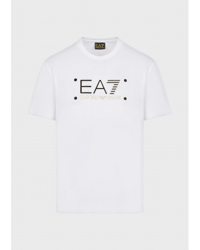 EA7 T-shirt Gold Label en coton Pima