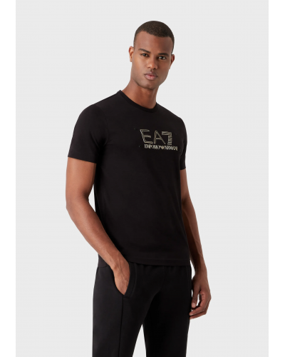 EA7 T-shirt Gold Label en coton Pima