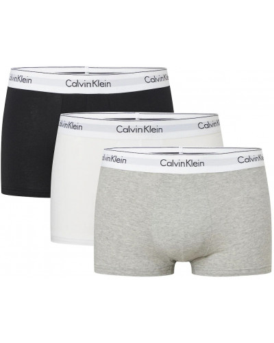 Calvin Klein 3-Pack 3 Boxers Cotton Stretch Noir - Blanc - Gris