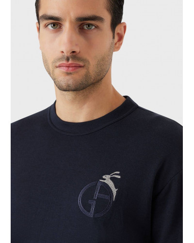 GIORGIO ARMANI  Partager Ajouter à la liste de souhaits T-shirt coton, soie et cachemire
