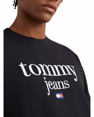 Sweat Tommy Jeans Rég Modern Noire Homme