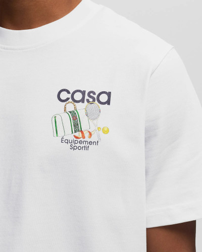 Casablanca T-shirt en coton à imprimé Equipement Sportif