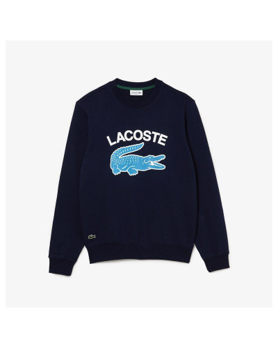 Sweatshirt Homme Lacoste Col Rond Imprimé Crocodile