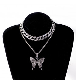 Collier papillon diamant exagéré à la mode en vente sur rosadestock